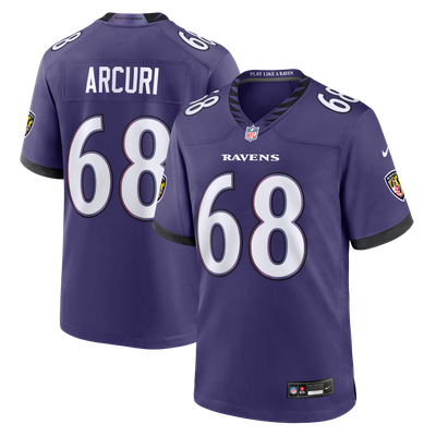 AJ Arcuri Baltimore Ravens Nike Team Game Jersey - Purple