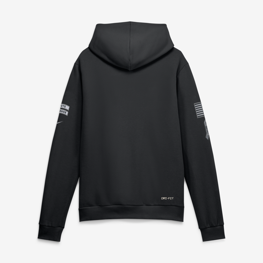 Baltimore Ravens Nike 2026 Salute to Service Sideline Dri-FIT Pullover Hoodie - Black