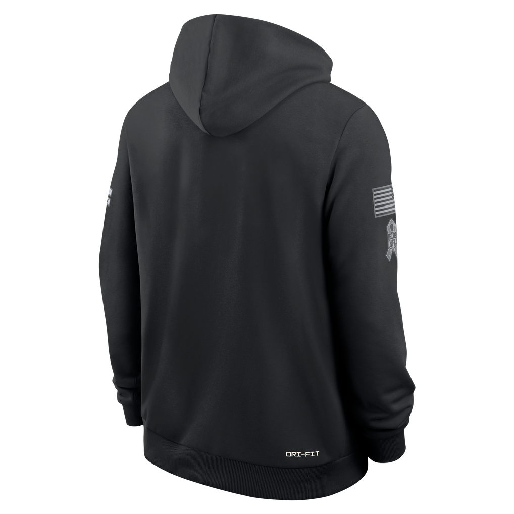  Baltimore Ravens Nike 2026 Salute to Service Sideline Dri-FIT Pullover Hoodie - Black