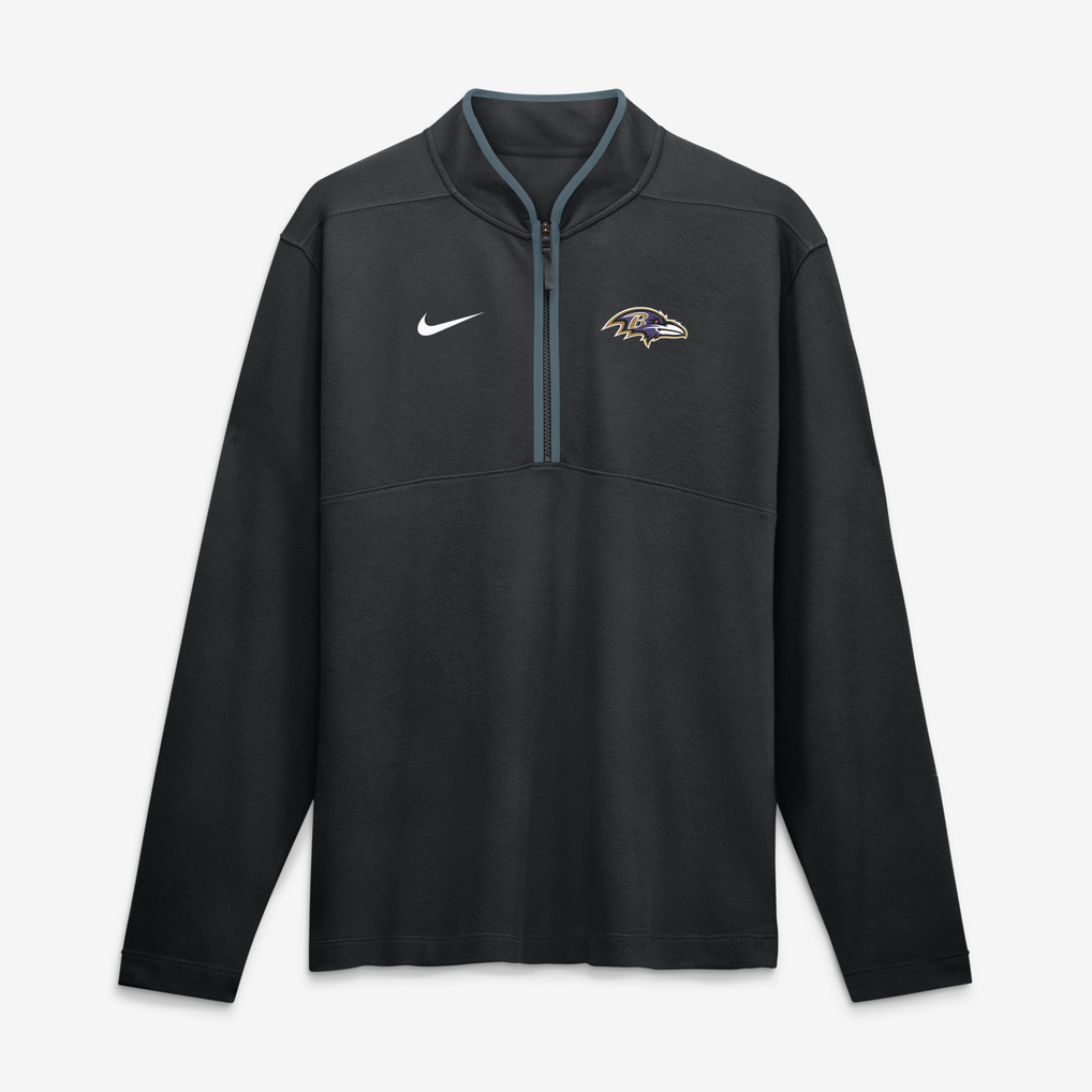  Baltimore Ravens Nike Dri-FIT Victory Half-Zip Pullover - Black