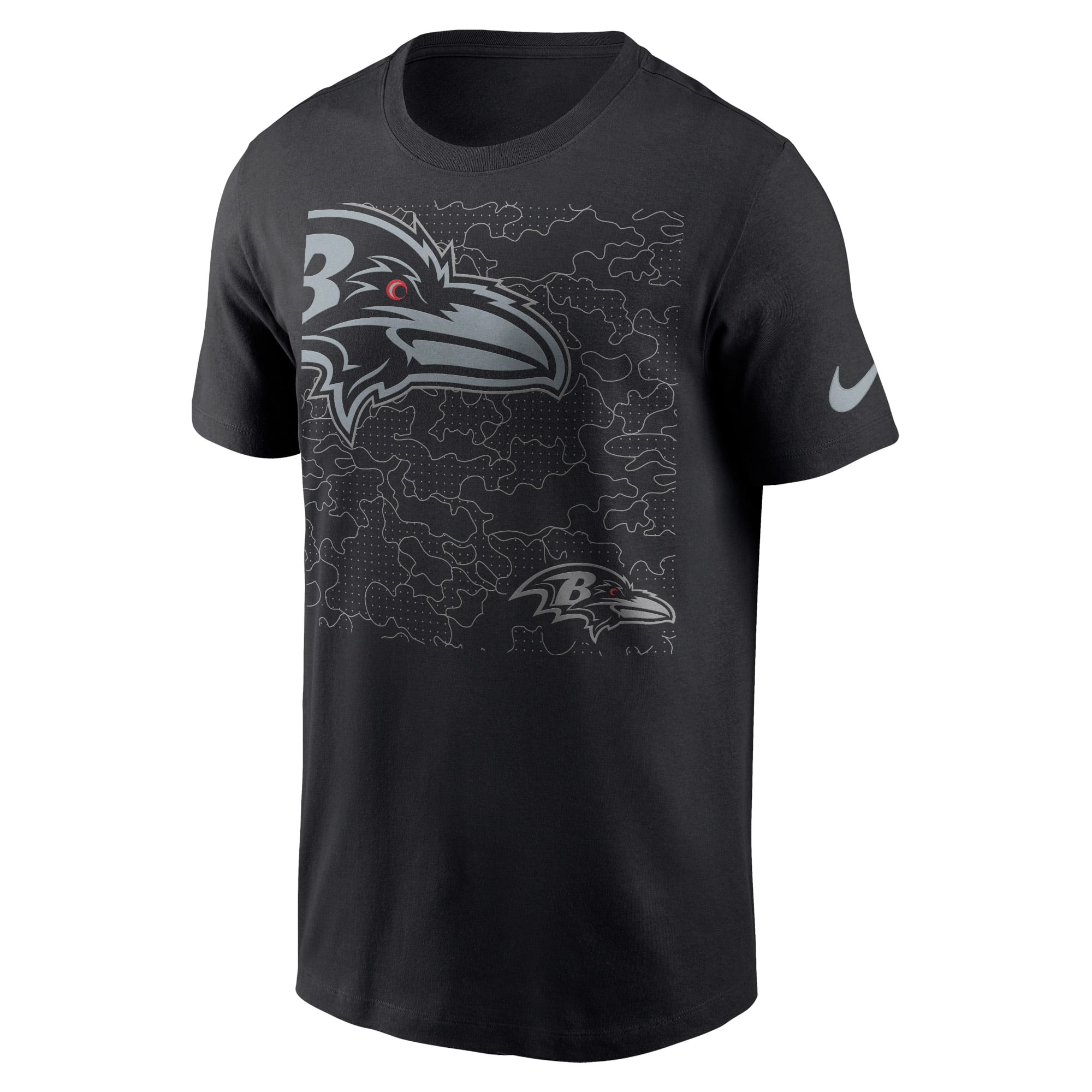 Men's Nike Black Baltimore Ravens RFLCTV T-Shirt