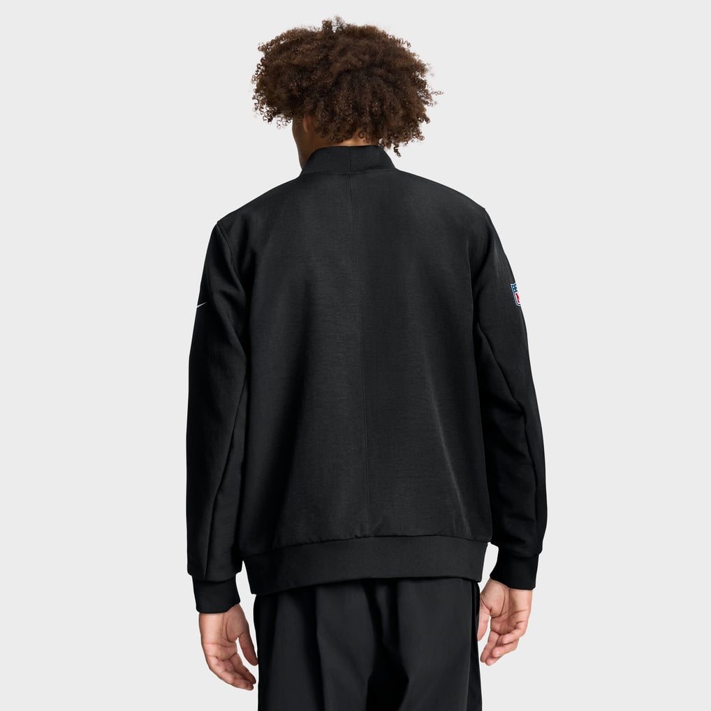 Baltimore Ravens Nike Sideline Powerful Blocking Full-Zip Dri-FIT Bomber Jacket - Black