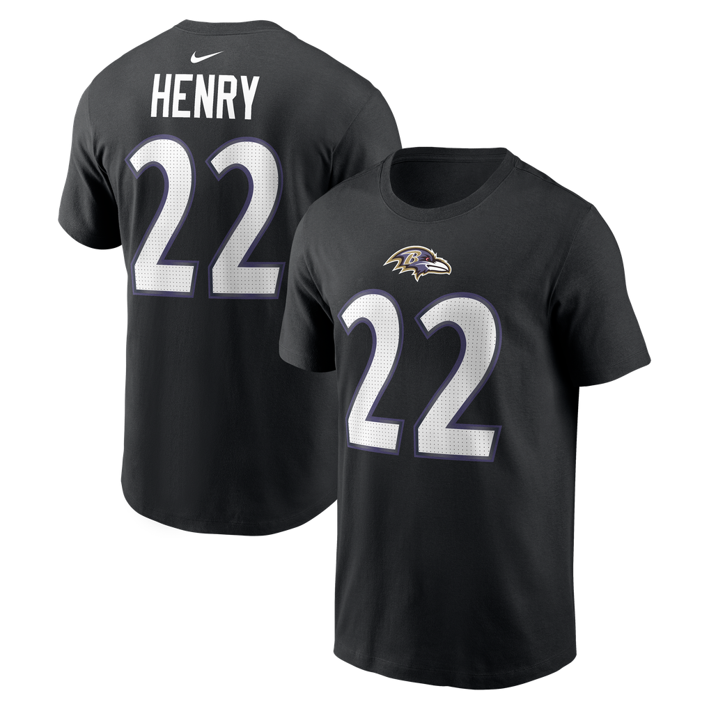 Derrick Henry Baltimore Ravens Nike Name & Number T-Shirt - Black