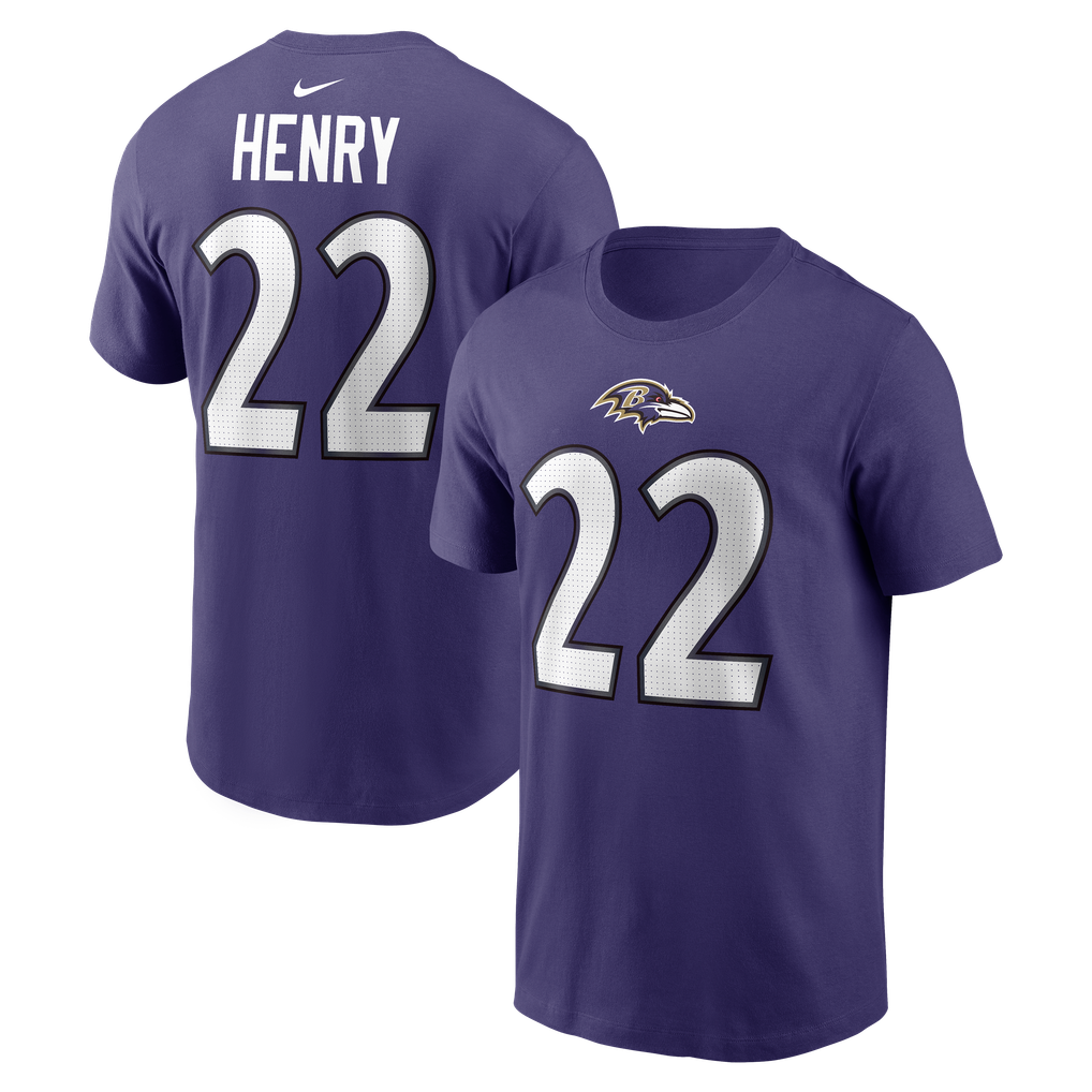 Derrick Henry Baltimore Ravens Nike Name & Number T-Shirt - Purple