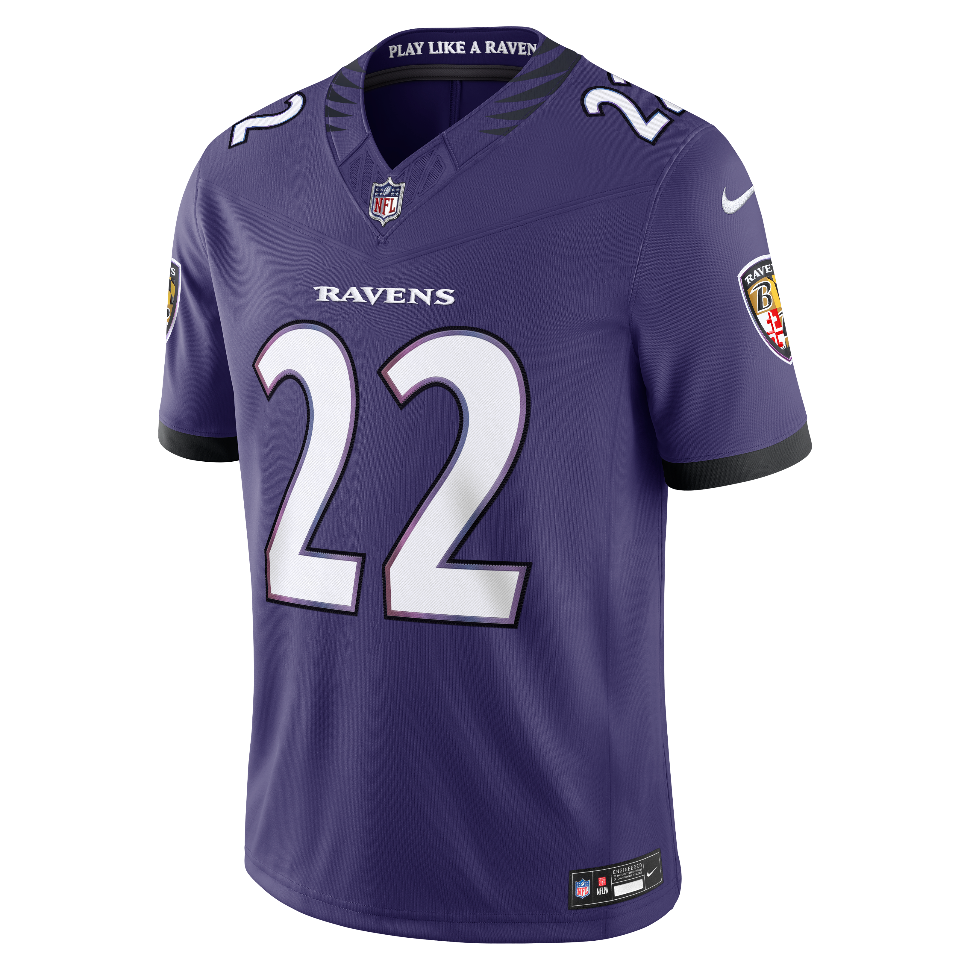 Derrick Henry Baltimore Ravens Team Vapor F.U.S.E. Stitched Limited Jersey Purple
