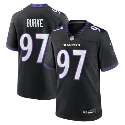 Ethan Burke Baltimore Ravens Nike Alternate Game Jersey - Black