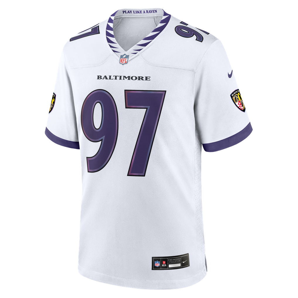 Ethan Burke Baltimore Ravens Nike Game Jersey - White