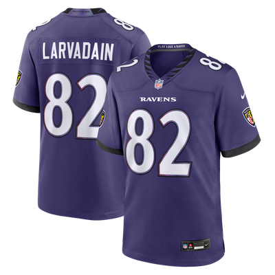 Gage Larvadain Baltimore Ravens Nike Team Game Jersey - Purple