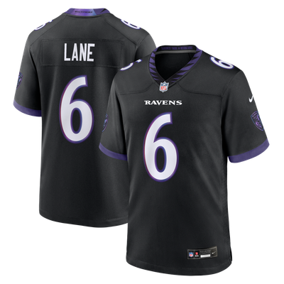 Ja'Kobi Lane Baltimore Ravens Nike Alternate Game Jersey - Black