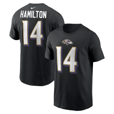 Kyle Hamilton Baltimore Ravens Nike Name & Number T-Shirt - Black