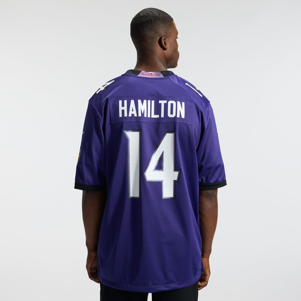 Kyle Hamilton Baltimore Ravens Nike Team Game Jersey - Purple