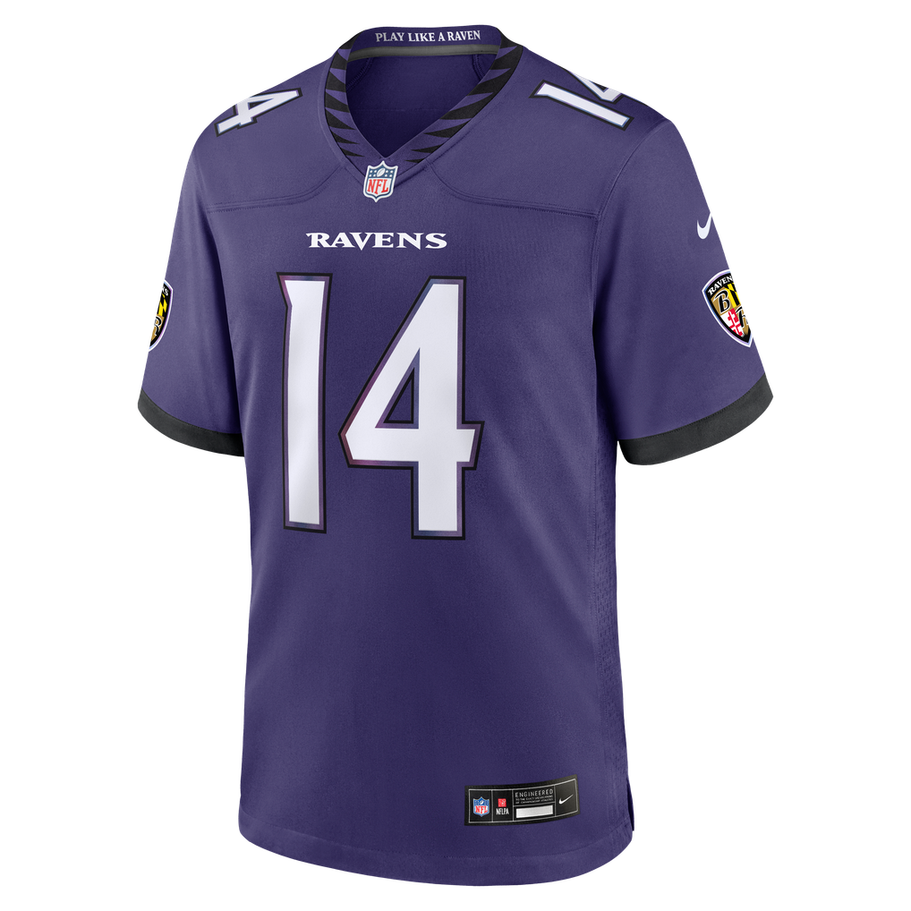 Kyle Hamilton Baltimore Ravens Nike Team Game Jersey - Purple