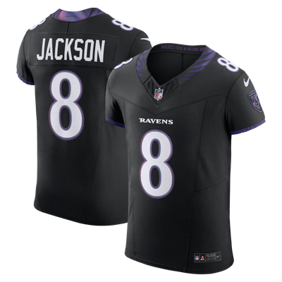 Lamar Jackson Baltimore Ravens Nike Alternate Vapor F.U.S.E. Elite Jersey - Black