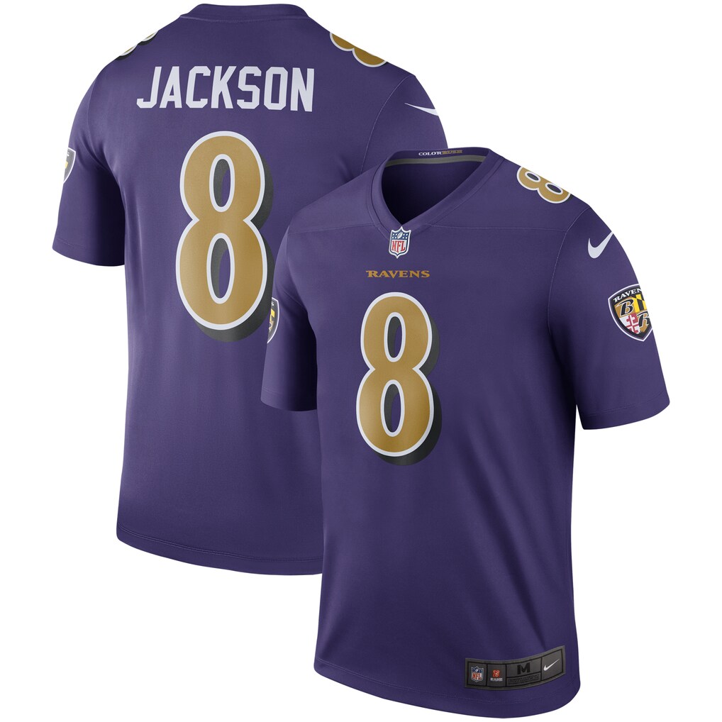 Lamar Jackson Baltimore Ravens Nike Legend Player Performance Top - Purple