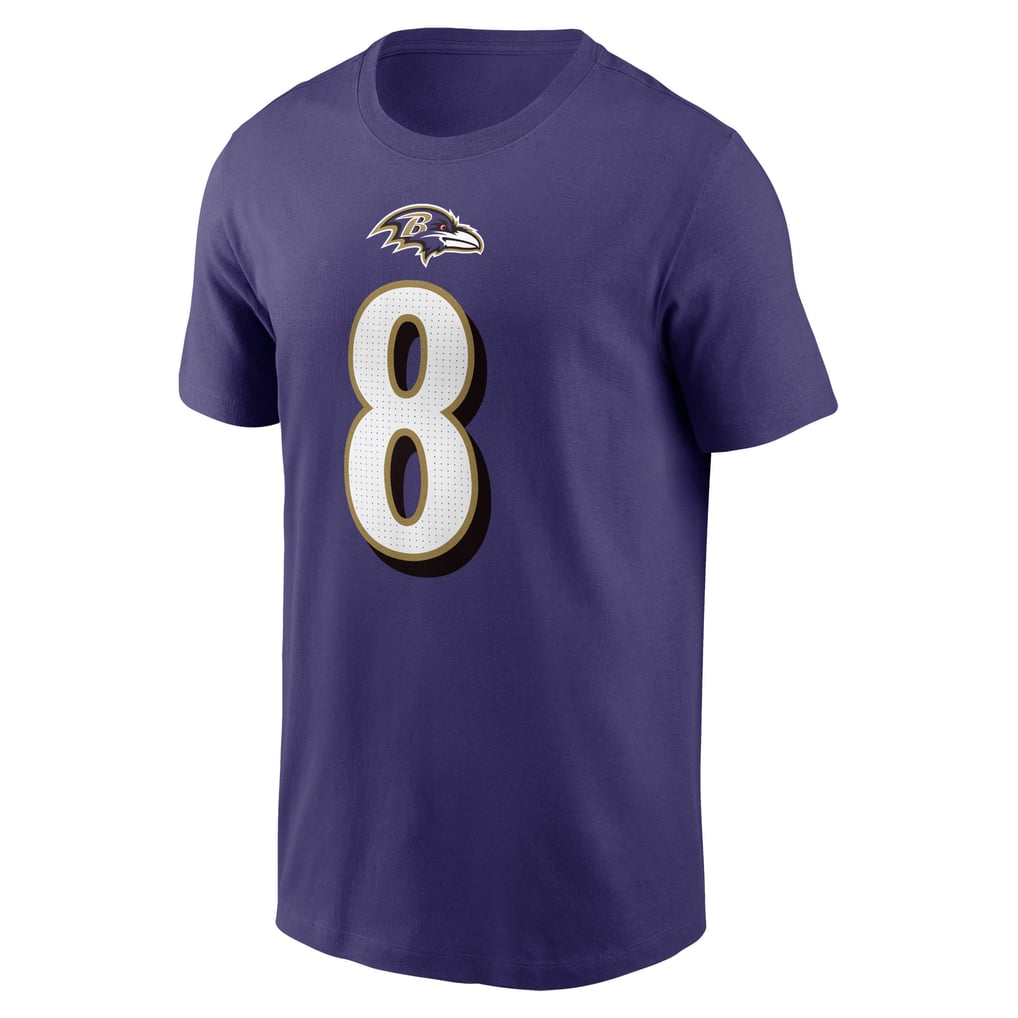 Lamar Jackson Baltimore Ravens Nike Player Name & Number T-Shirt - Purple
