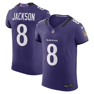 Lamar Jackson Baltimore Ravens Nike Team Vapor F.U.S.E. Elite Jersey - Purple