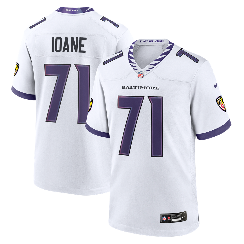 Olaivavega Ioane Baltimore Ravens Nike Game Jersey - White