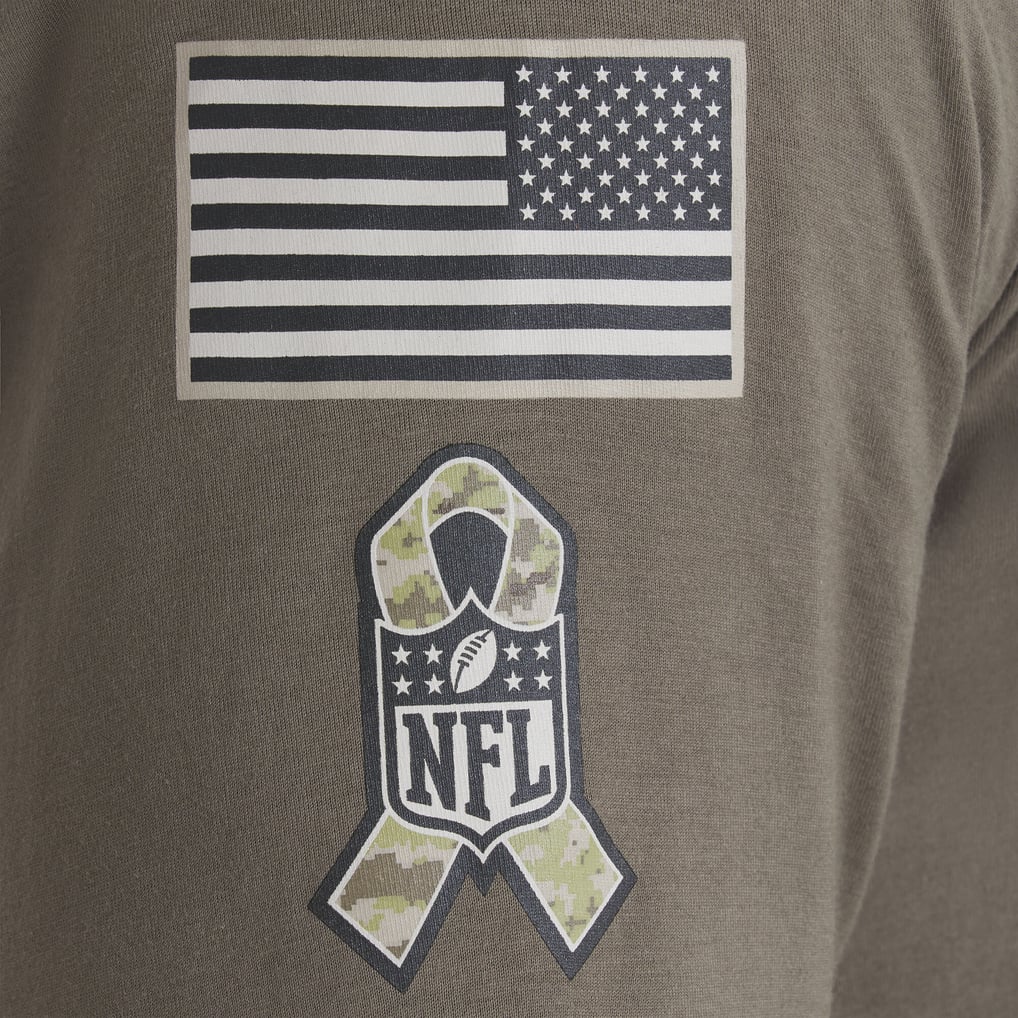 Baltimore Ravens Nike 2025 Salute to Service Sideline Long Sleeve T-Shirt - Olive