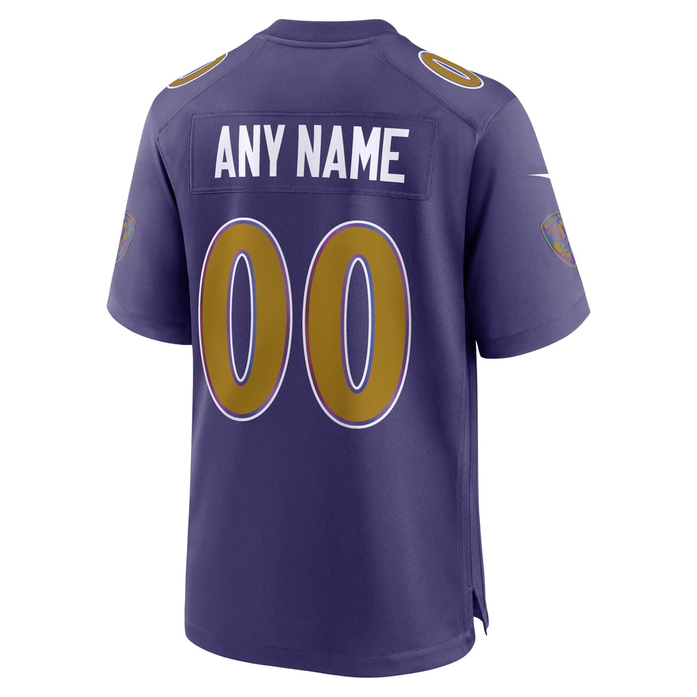  Baltimore Ravens Nike Alternate Custom Game Jersey - Purple