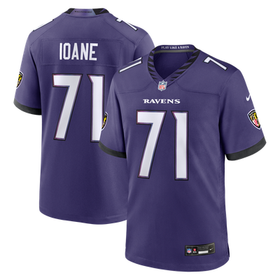 Olaivavega Ioane Baltimore Ravens Nike Team Game Jersey - Purple