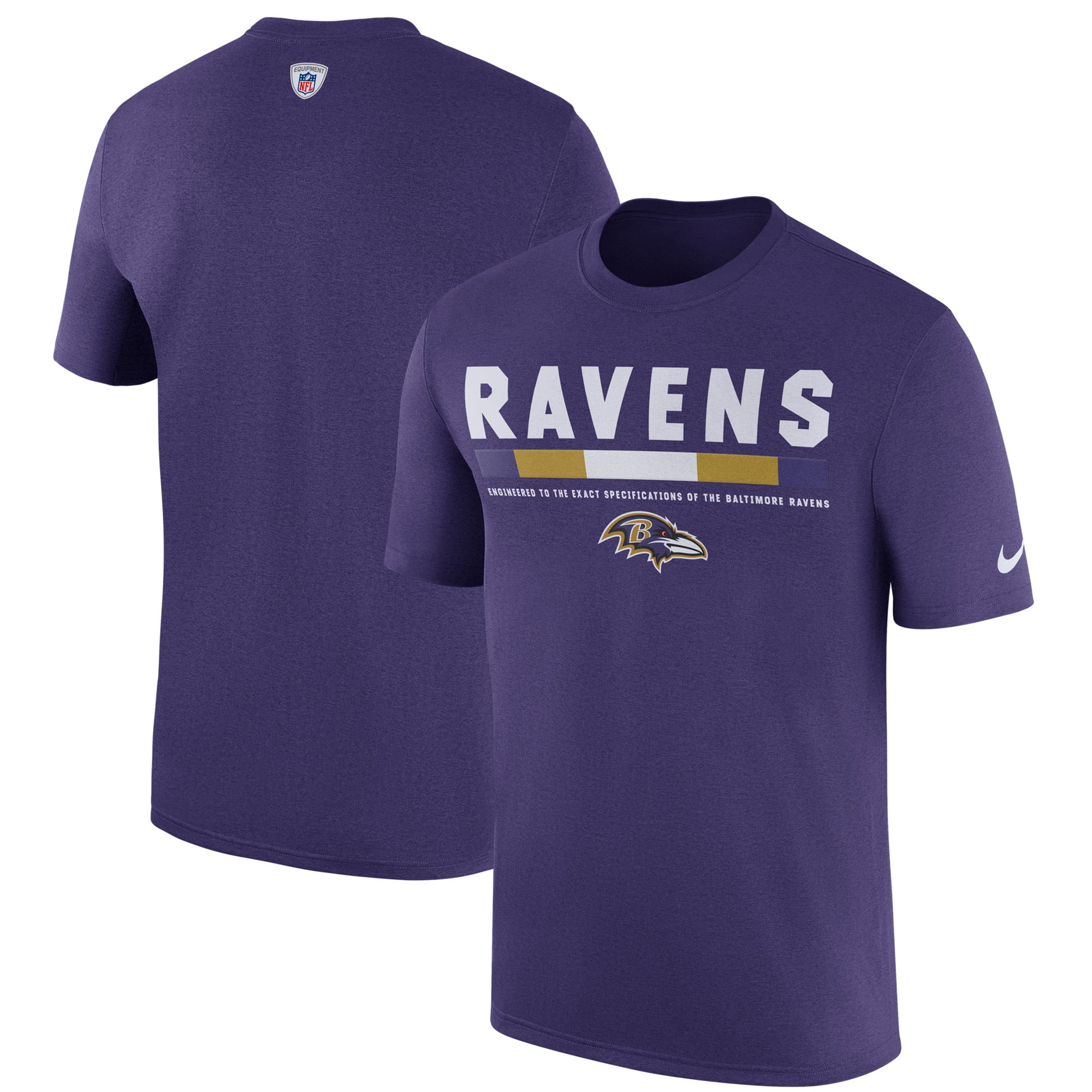 Men's Baltimore Ravens Nike Purple Sideline Legend Staff
