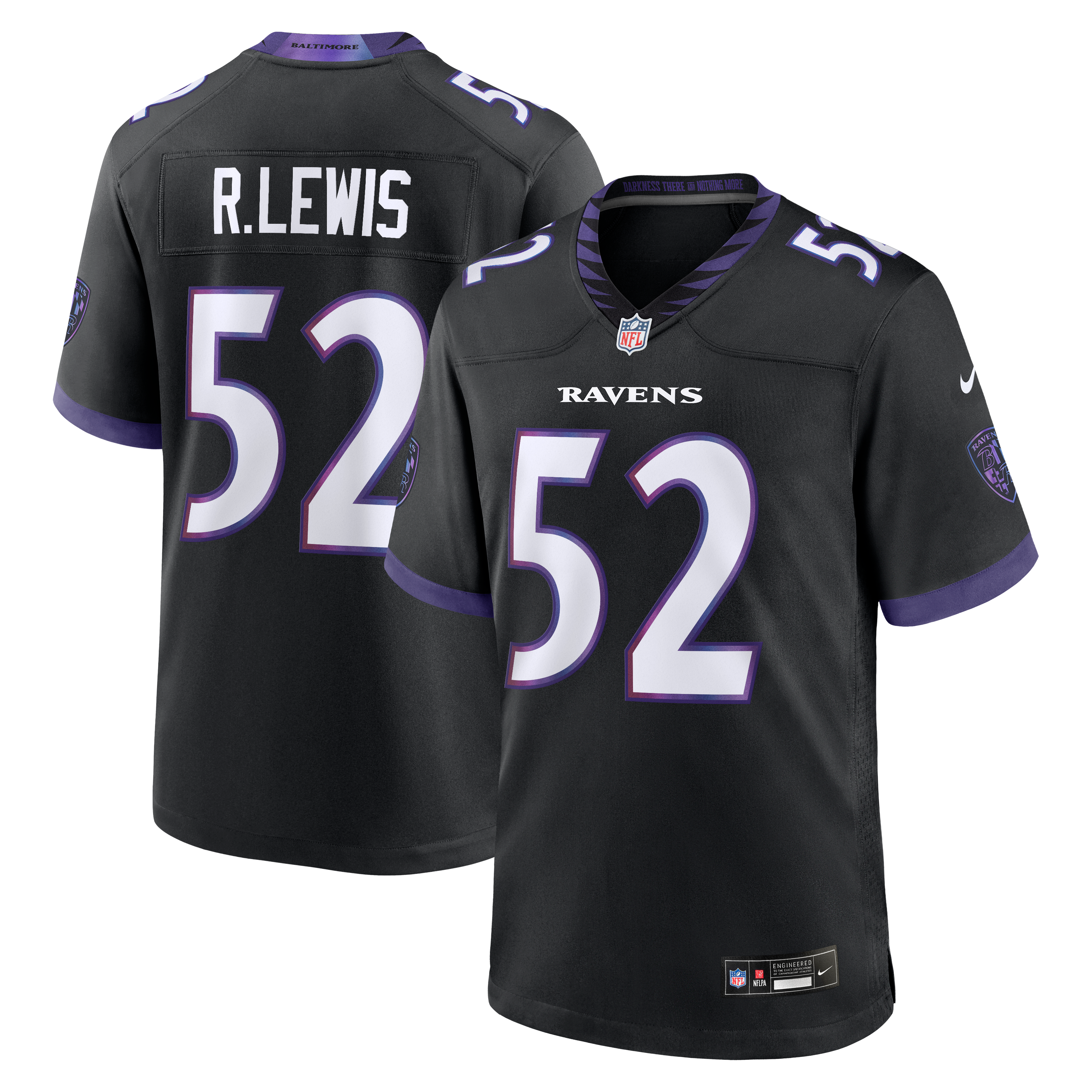 Ray Lewis Baltimore Ravens Alternate Retired Player Game Jersey Black