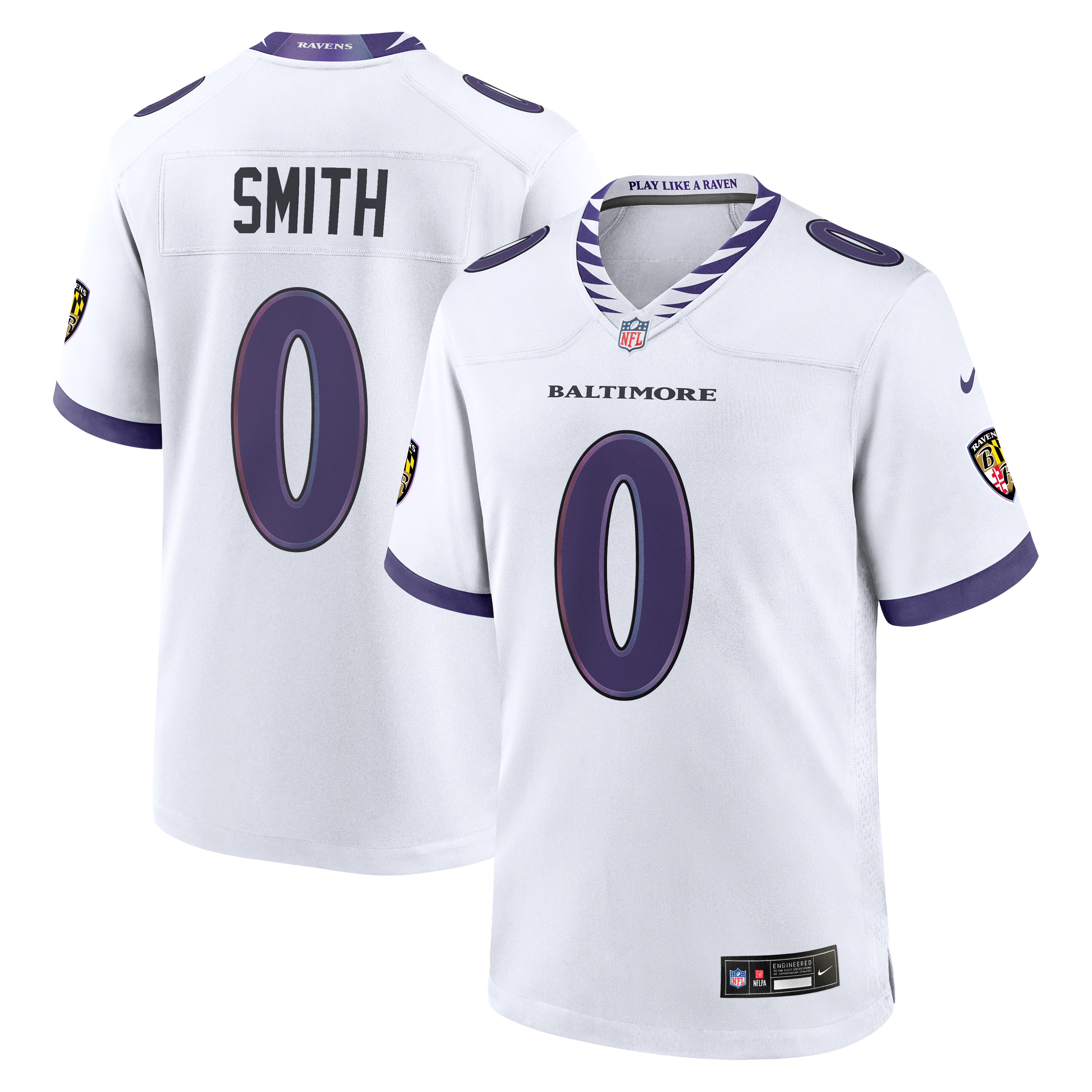 Roquan Smith Baltimore Ravens Game Jersey White