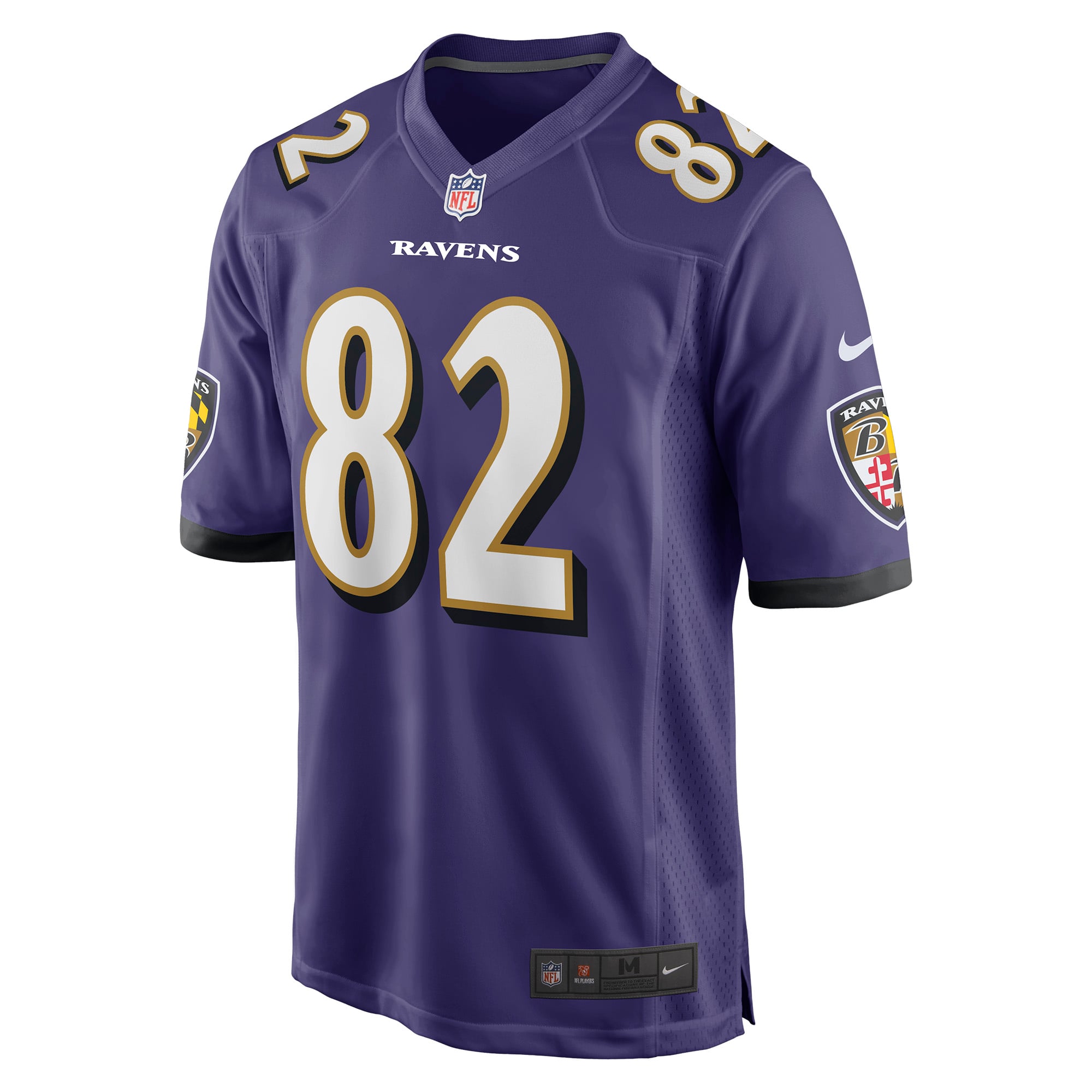 Men's Nike Slade Bolden Purple Baltimore Ravens Player Game Jersey
