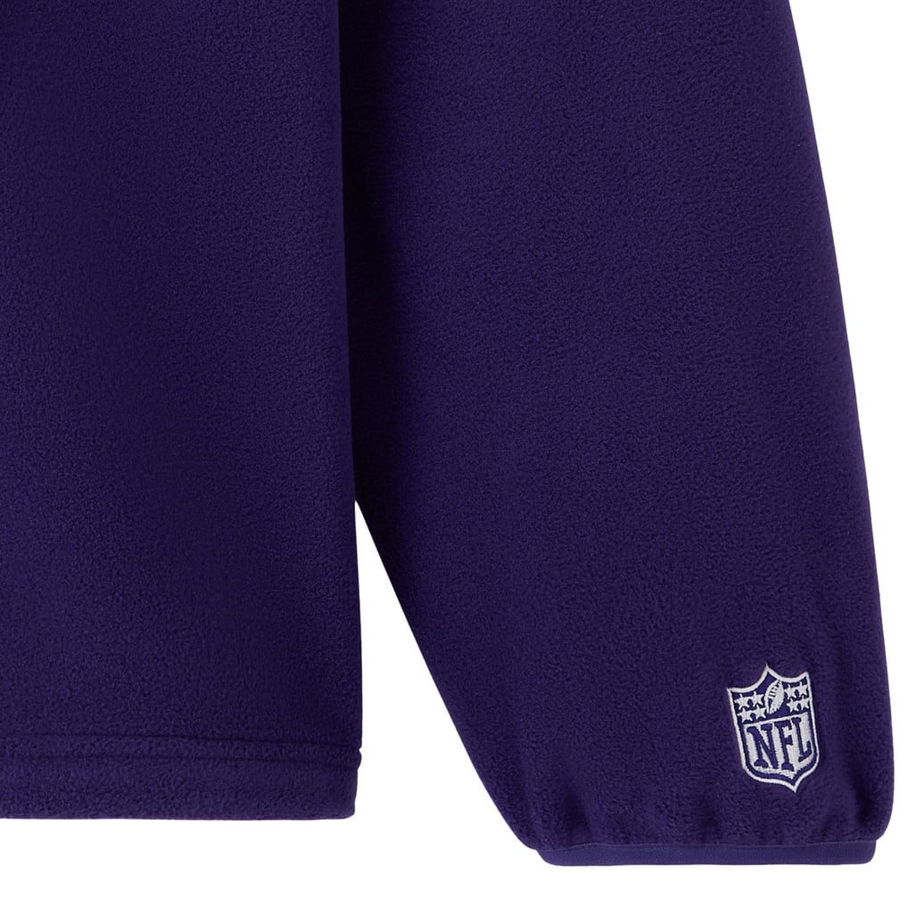 Baltimore Ravens OVO Polartec Mock Neck Half-Zip Fleece - Purple