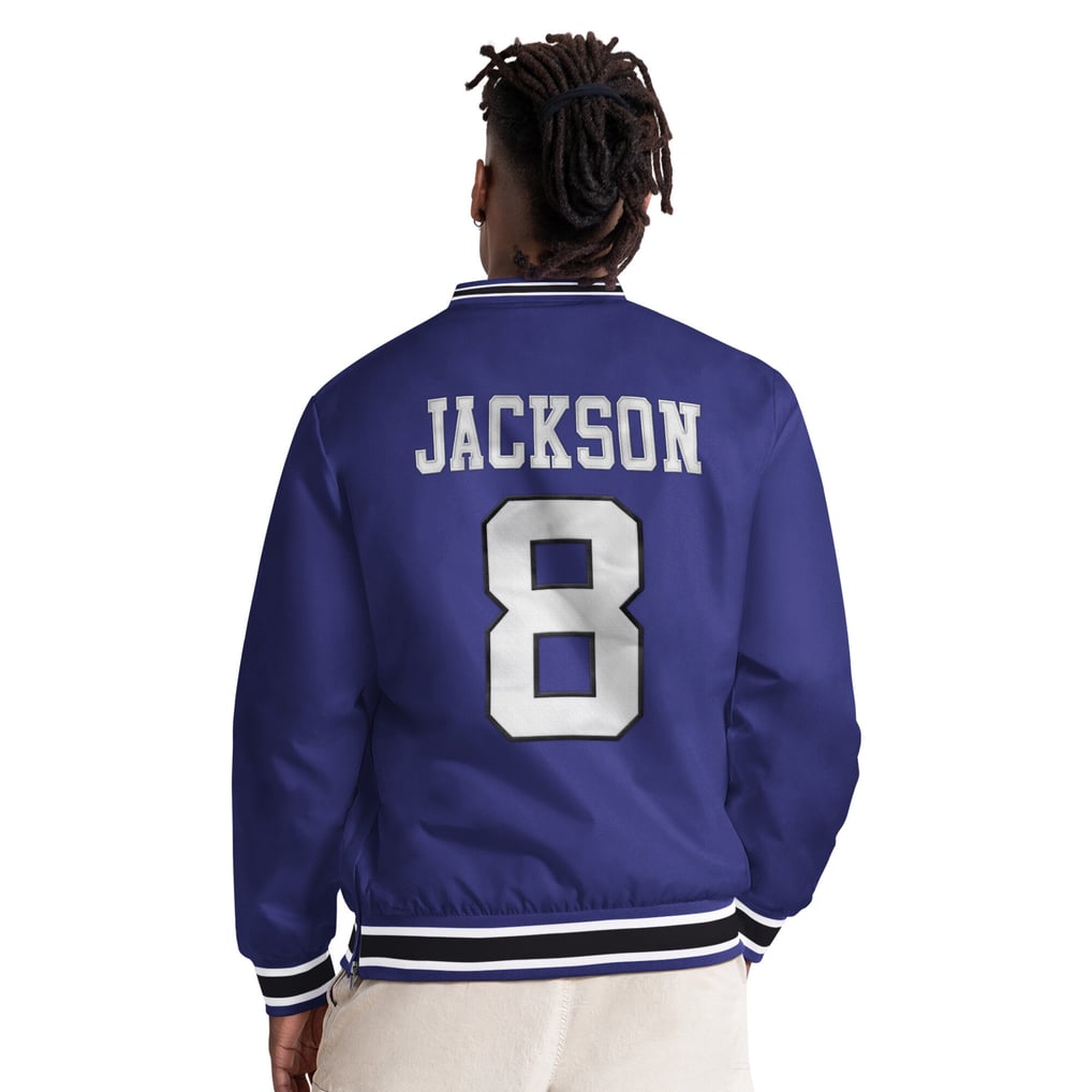Lamar Jackson Baltimore Ravens Starter Player Layer V-Neck Pullover - Purple
