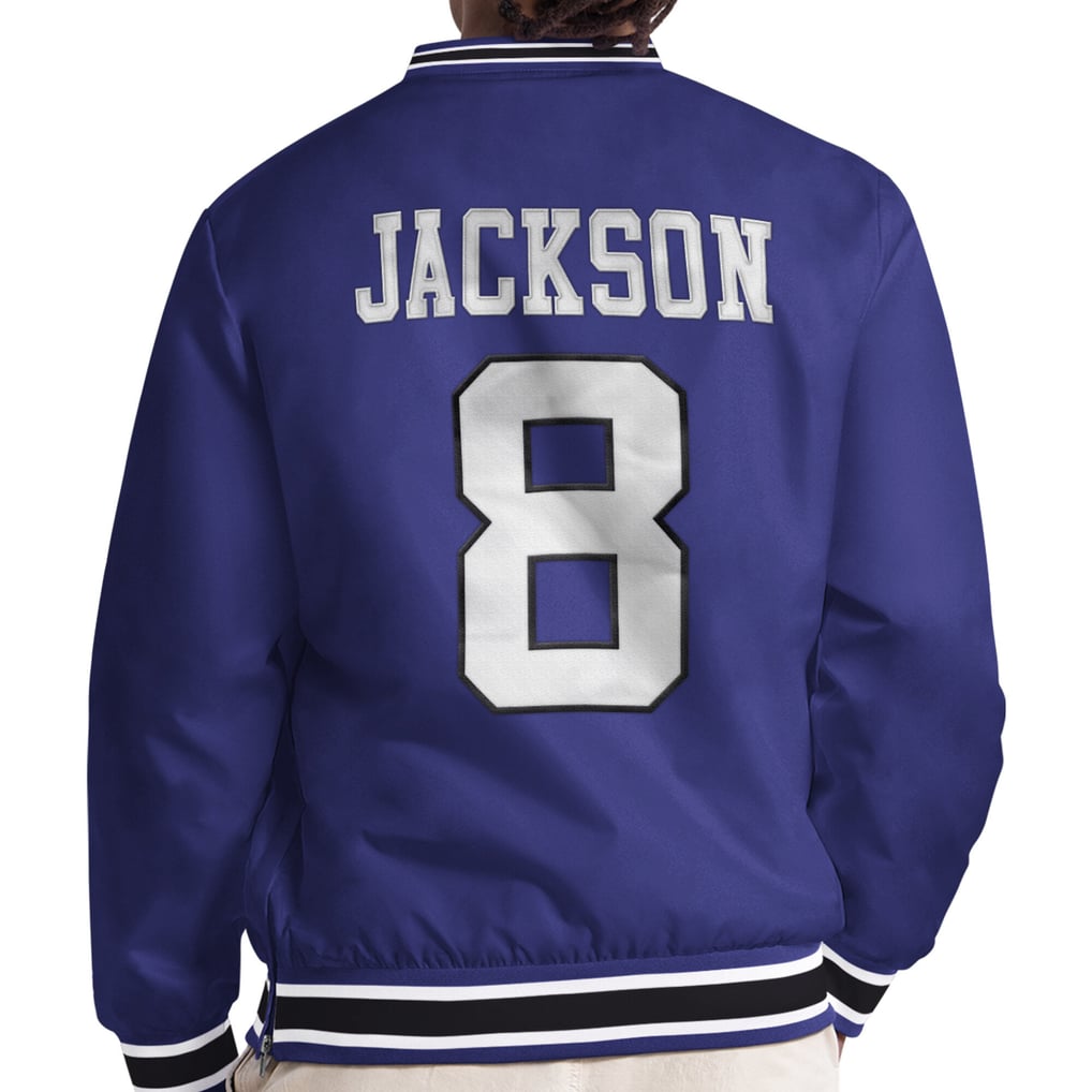 Lamar Jackson Baltimore Ravens Starter Player Layer V-Neck Pullover - Purple