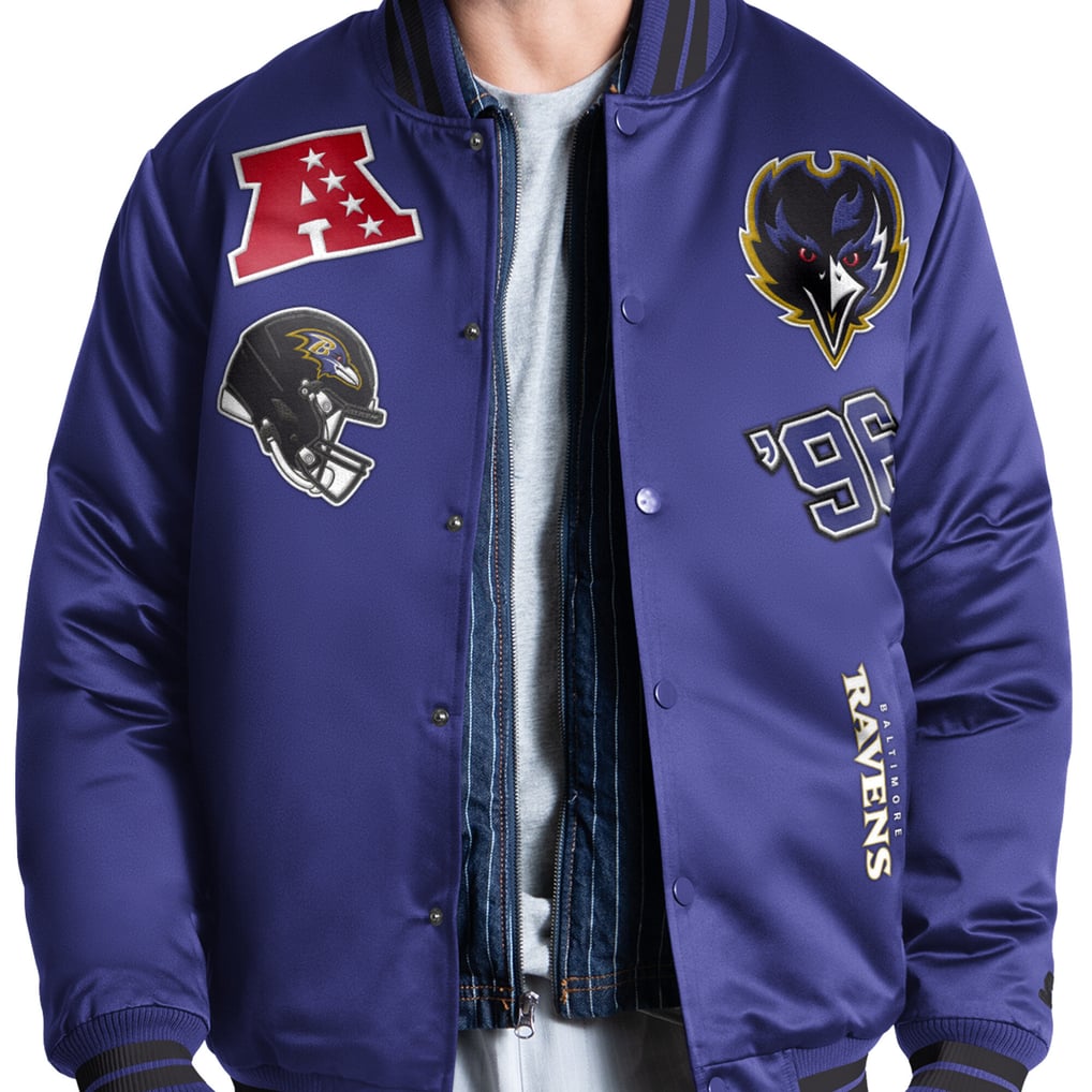 Baltimore Ravens Starter Elite Full Snap Varsity Jacket - Purple