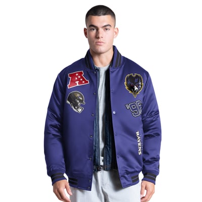 Baltimore Ravens Starter Elite Full Snap Varsity Jacket - Purple
