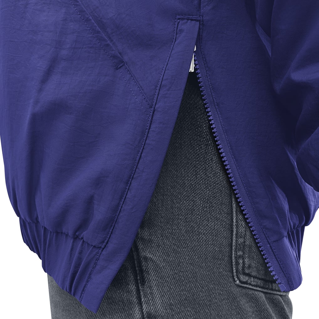 Baltimore Ravens Starter The Throwback Half-Zip Hooded Jacket - Purple