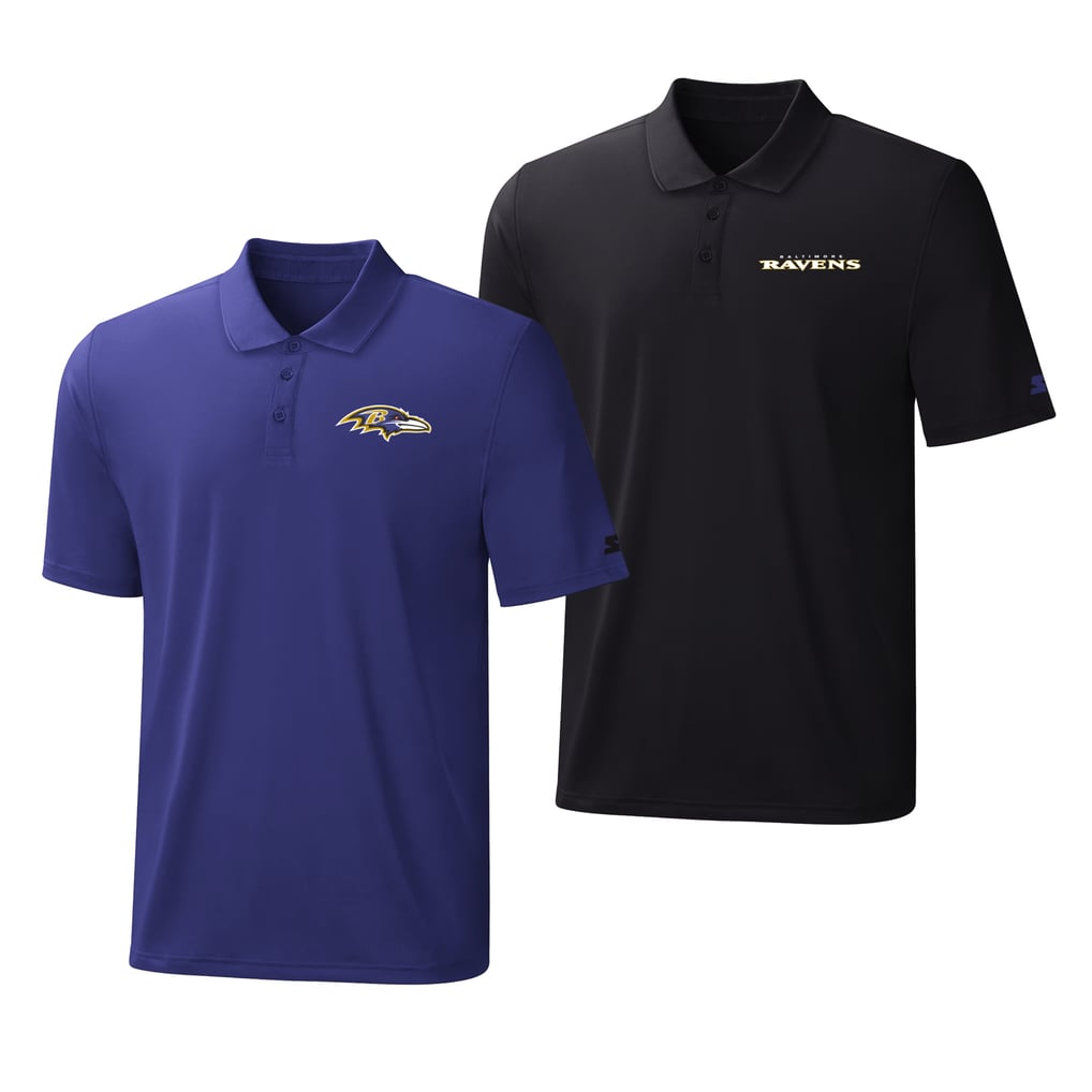  Baltimore Ravens Starter Two-Pack Logo Polo Set - Purple/Black