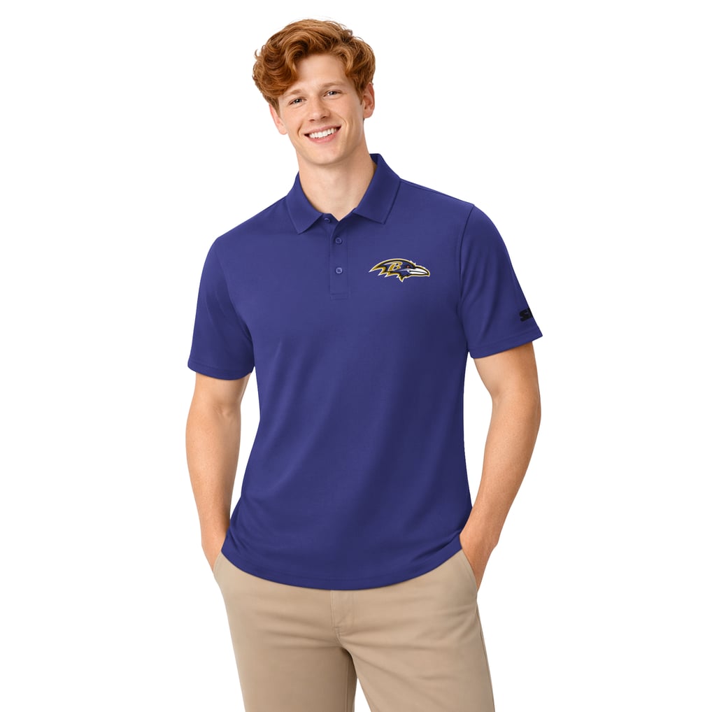  Baltimore Ravens Starter Two-Pack Logo Polo Set - Purple/Black