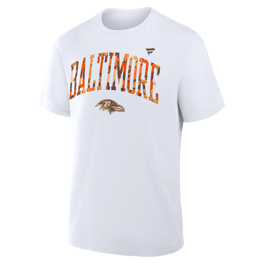 Baltimore Ravens Fall Wordmark T-Shirt - White