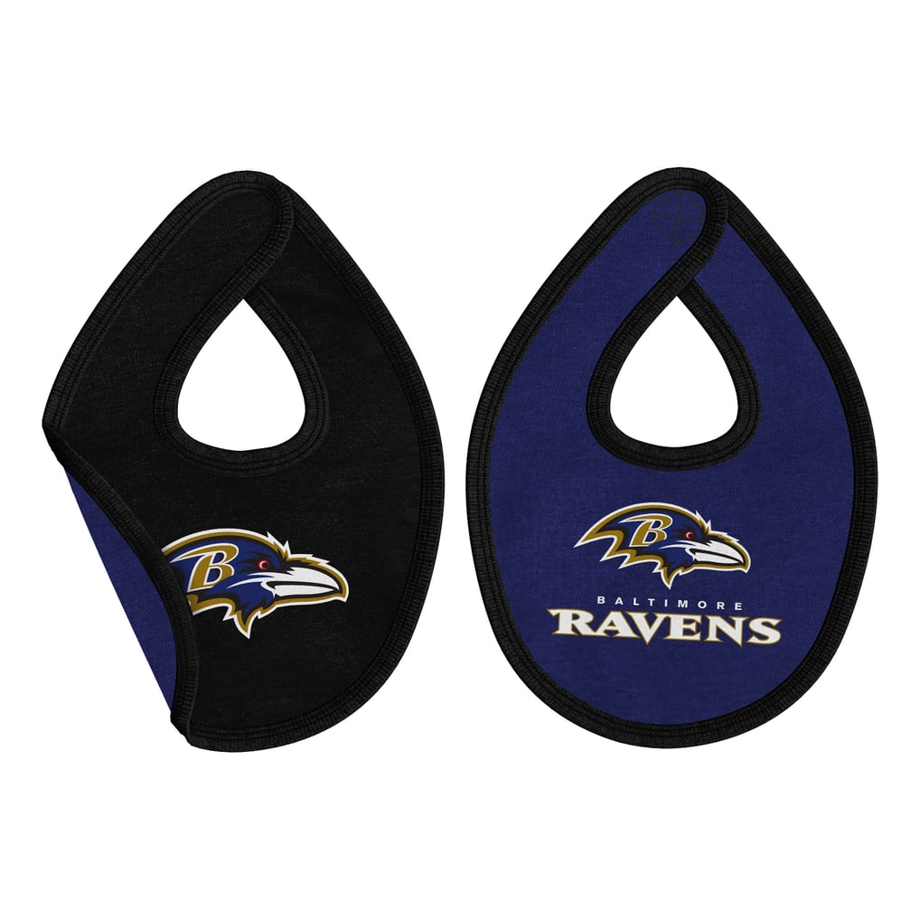 Baltimore Ravens Outerstuff Newborn Pint Prodigy Bodysuit, Bib & Cuffed Knit Hat Set - Purple
