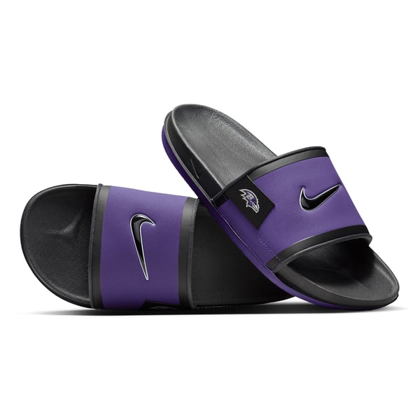 Nike Men\'s Size 8 Baltimore Ravens Slides Offcourt Slide Black/Purple DD0546-002 Nike Offcourt (NFL Baltimore Ravens) Slides - DD0546-002  main image 2