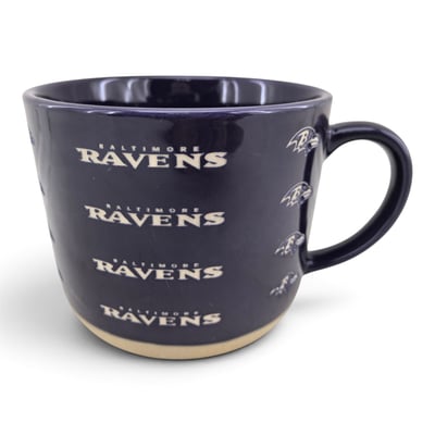 Baltimore Ravens Pegasus 17oz. Tonal Logo Sand Blasted Mug