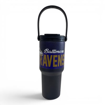 Baltimore Ravens Pegasus 24oz. Speckled Gradient Stainless Steel Dual Top Water Bottle
