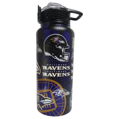 Baltimore Ravens Pegasus 32oz. Home Field Mashup Stainless Steel ProPress Water Bottle