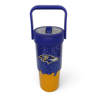 Baltimore Ravens Pegasus 32oz. Ice Cream Logo Cone Stainless Steel ProCarry Tumbler