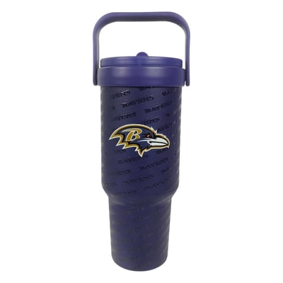 Baltimore Ravens Pegasus 40oz. 5-D Logo Wordmark Stainless Steel ProCarry Tumbler