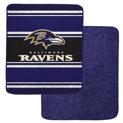 Baltimore Ravens Pegasus 60" x 70" Checkered Dash Faux Fur Blanket
