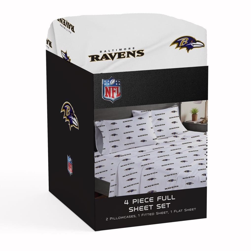 Baltimore Ravens Pegasus Four-Piece Full Sheet Set