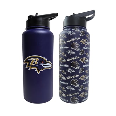 Baltimore Ravens Pegasus Game Day Duo 41oz. Stainless Steel Water Bottle Set