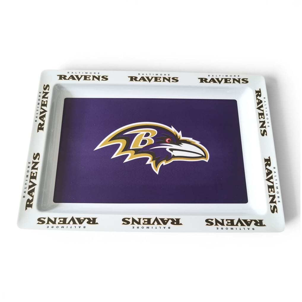 Baltimore Ravens Pegasus Repeat Wordmark 22" x 15" Party Tray