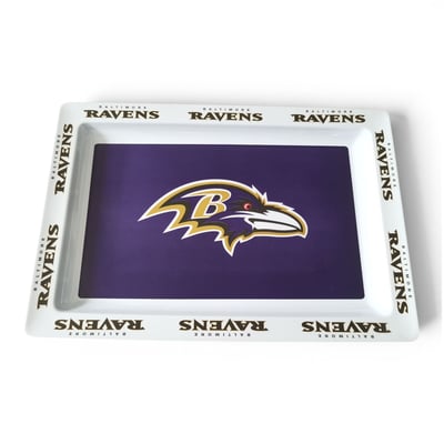 Baltimore Ravens Pegasus Repeat Wordmark 22" x 15" Party Tray
