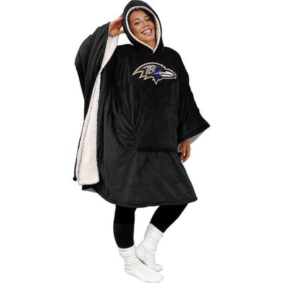 Baltimore Ravens Pegasus Team 50" x 70" Bloncho Sherpa Fan Cape